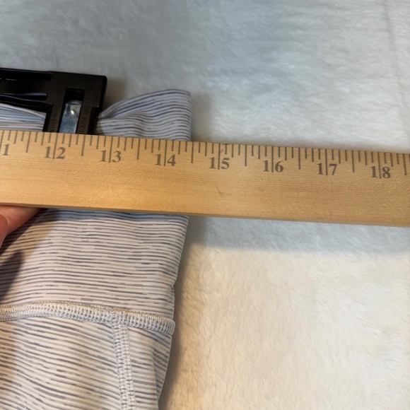 Lululemon Wunder Under HR Tight Mesh Womens Size 10 Grey High Rise Yoga Athletic - Picture 4 of 9